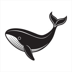 Fototapeta premium blue whale vector illustration