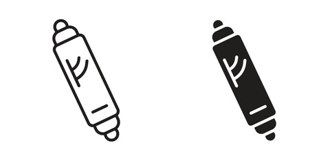 Mezuzah icon solid style. Flat vector illustration.