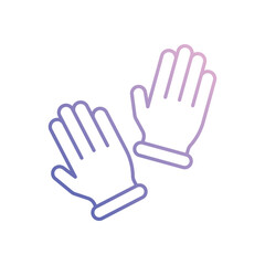 Gardening Gloves Vector icon
