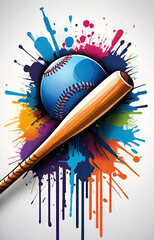 baseball grunge background