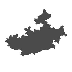 Obraz premium map of germany with highlighted