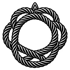 vector illustration of a rope