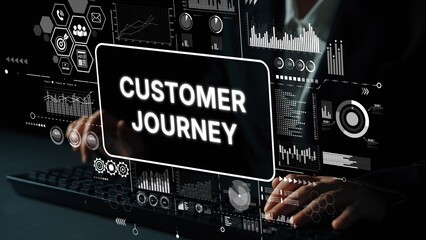 Engaging Data Visualization of Customer Journey with Interactive Elements in Modern Digital...