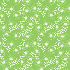 Fototapeta premium seamless pattern with flowers 