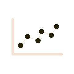 Business and Finance Icon-line graph data chart