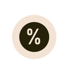 Business and Finance Icon-percentage sign icon