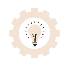 Business and Finance Icon-light bulb flat icon
