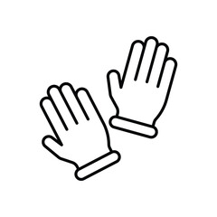 Gardening Gloves Vector icon