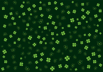 Luck leaf, Clover leaf, leaves silhouette background, Four, three leaf clovers, Four-leafed, purple grasse, Lucky, hope, faith, love, luck, Shamrock, trefoil  sign, Santa Patrick's day symbol, 