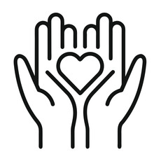 hands in heart shape