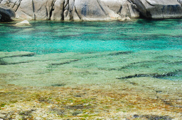  Clear sea water in Sardinia, Italy