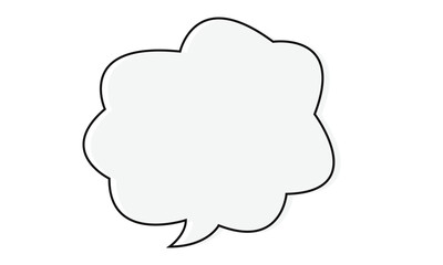 simple grey chat box symbol design.