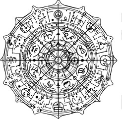 Naklejka premium vector illustration of a celtic ornament