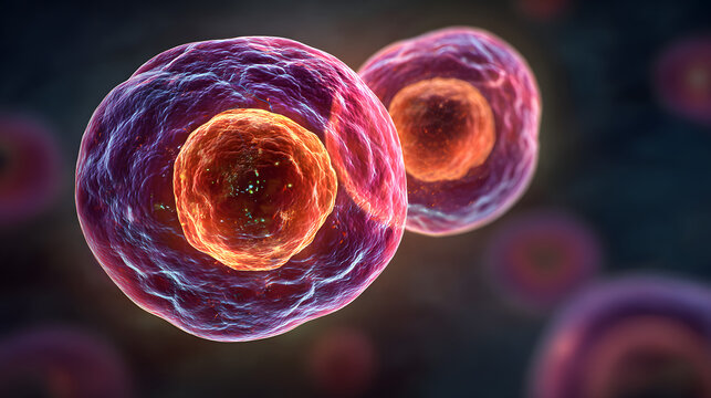 The process of cell division in the human body