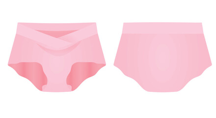 Maternity female underwear panties. vector	
