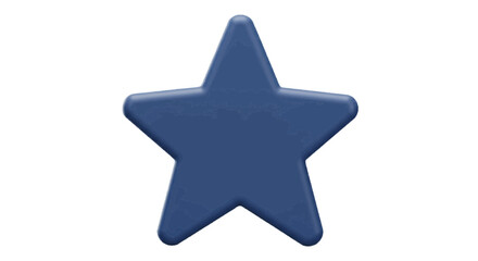 Obraz premium blue star button