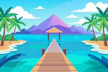 serene input dock breathtaking vistas