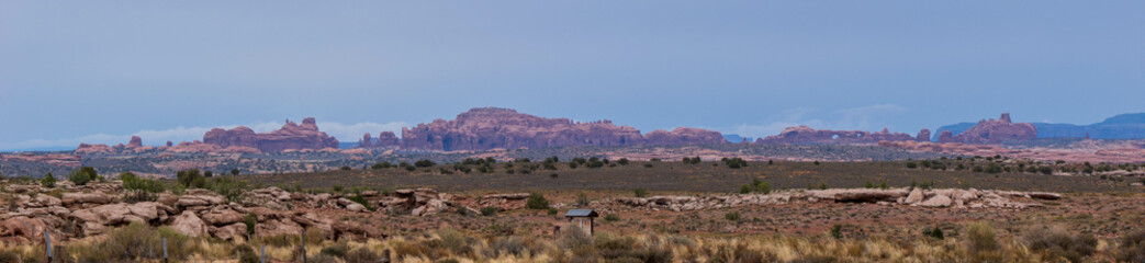 A View from Arches National Park in Moab, Utah