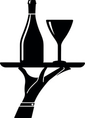 Wine Service Silhouette