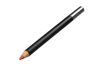Elegant nude lip liner pencil isolated on a transparent background, beauty shot