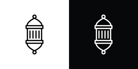 Arabic Lamp icon. Simple thin line, outline vectors