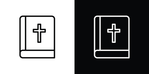 Bible icon. Simple thin line, outline vectors