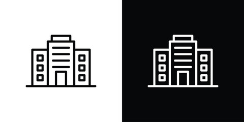 Company icon. Simple thin line, outline vectors