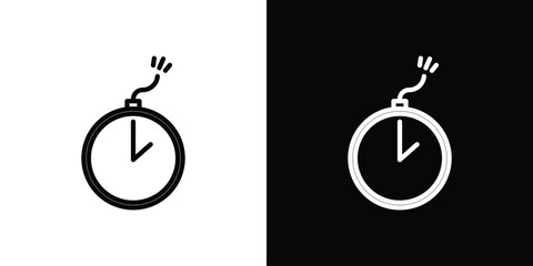 Deadline icon. Simple thin line, outline vectors © nancy