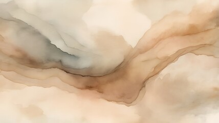 Fototapeta premium High-Resolution Abstract Watercolor Wash in Soft Earthy Tones