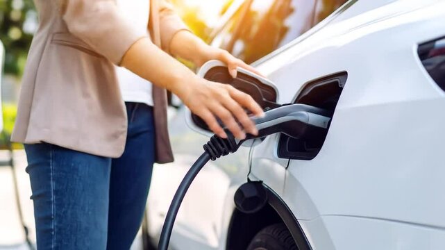 Charging the future electric vehicle plugged in for sustainable energy solution