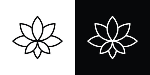 Protea icon. Simple thin line, outline vectors