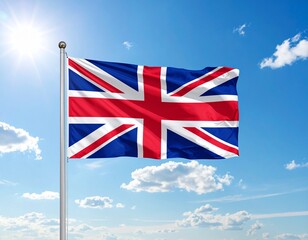 British flag of United Kingdom AI generated