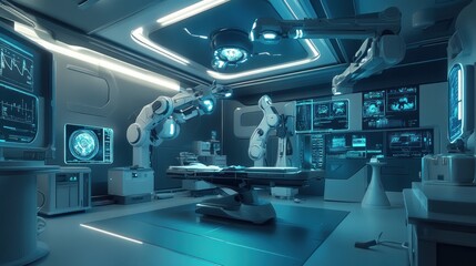 Futuristic medical operating room (2)