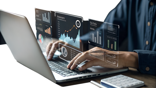 Business data analysis and financial accounting report. Dashboard finance management. Analytics sales data and growth, Business planning, market research. Business account and Financial audit