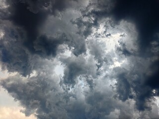 Unwetterwolken am Himmel