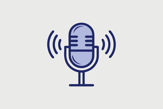 line vector icon voice sound audio symbol