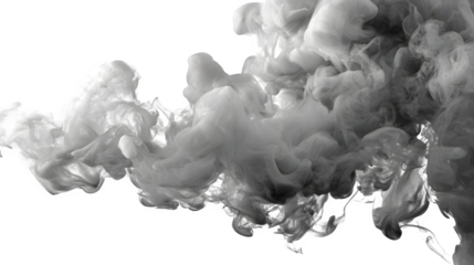 White gray smoke vapor swirls and shapes texture transparent background PNG graphic resource