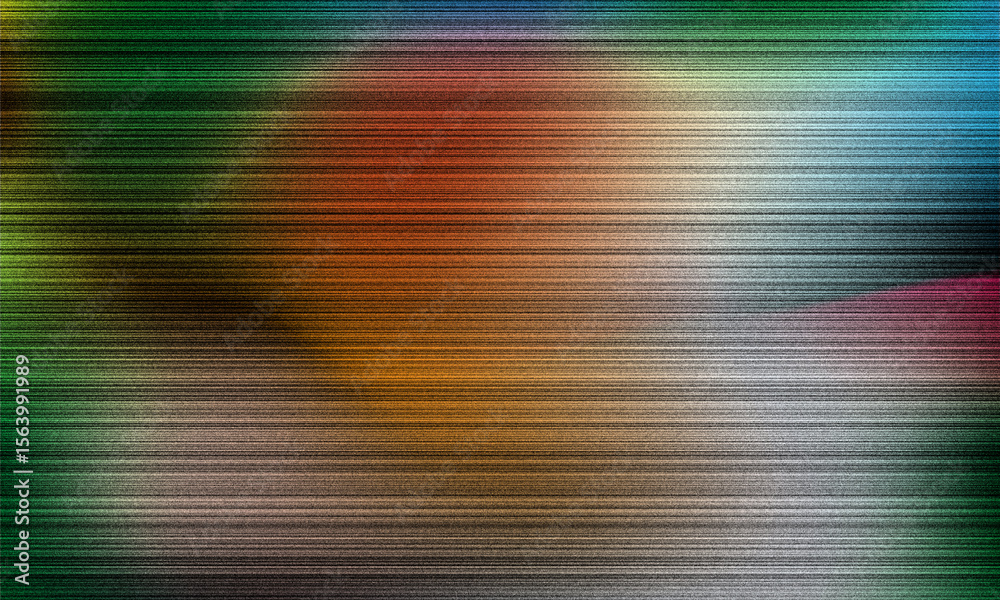 Poster abstract horizontal stripes with gradient color transition and subtle noise