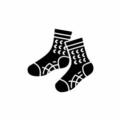 creative details Outline silhouette grip socks icon sign vector