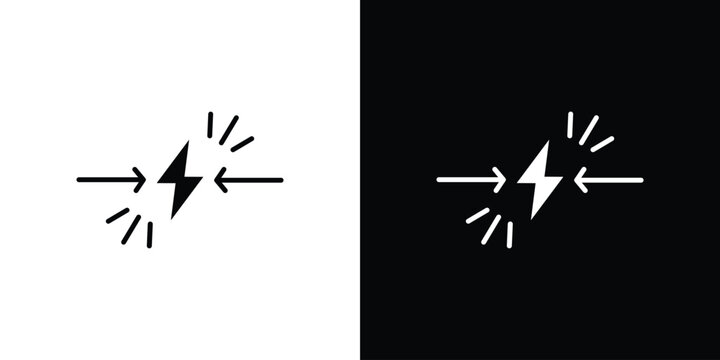 Conflict icon Vector Silhouette for graphic and web design collection