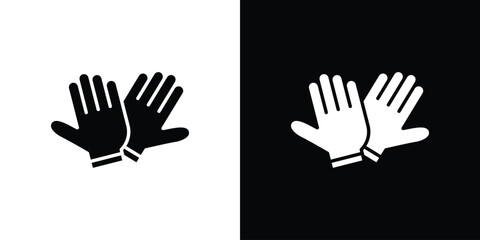 Obraz premium Gloves icon Vector Silhouette for graphic and web design collection