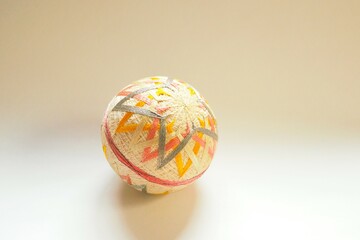Temari balls, folk art form and Japanese craft	
