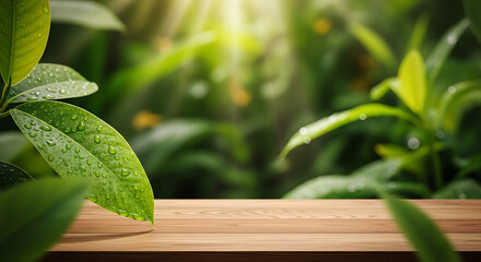 Obraz premium green plant in the garden background