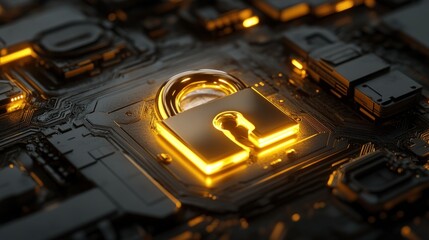 Circuit board with golden lock