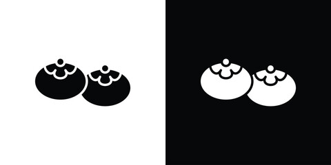 Sufganiyah icon Vector Silhouette for graphic and web design collection