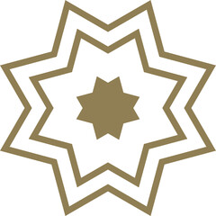 Mandala element decoration in Islamic style