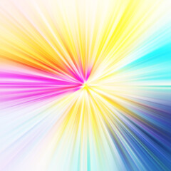 Obraz premium Colorful zoom motion effect. Abstract background. Color lines. Colored texture backdrop and banner.