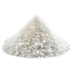 Pile of salt isolated on transparent background