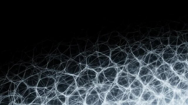 Abstract network technology background with connections, data, and science concept.