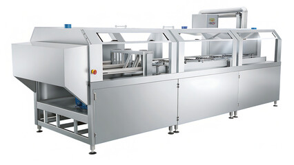 Industrial food processing machine isolated on a white background png ai generated